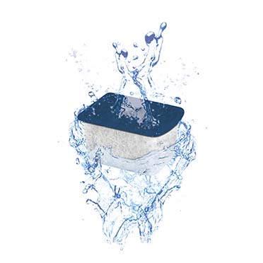 Ciano Water clear small 2st 3,8x3x2,3cm bleu