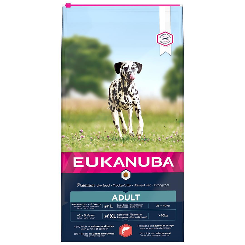 EUKANUBA Euk dog adult large salmon 12KG