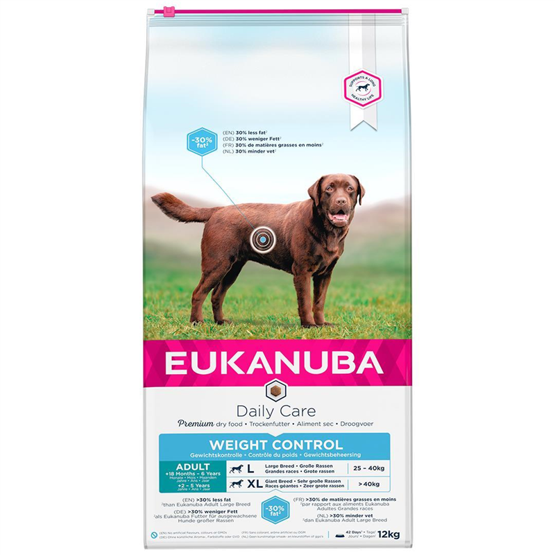 EUKANUBA Daily Care Adult Weight Control L/XL - 12kg
