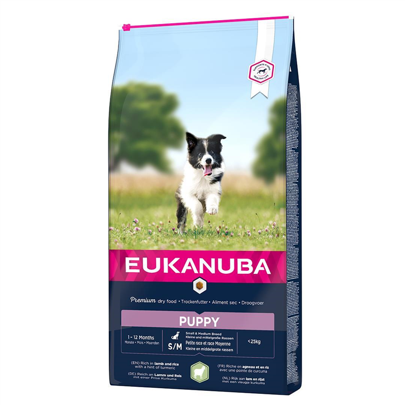 EUKANUBA Euk dog puppy-junior small &medium lamb&rice 12KG