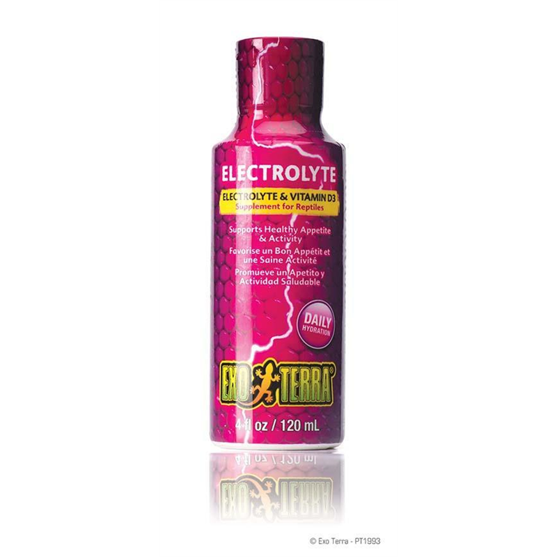 [LARO_33/PT1993] Exo Terra EX electrolyte vitamine d3 120ML - 4,3x4,3x13cm