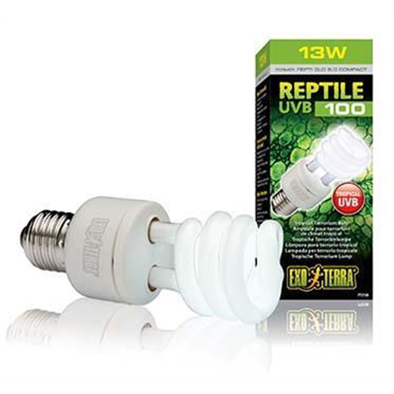 [LARO_33/PT2186] Exo Terra EX reptile uvb100 fluocompact 13W - 5,5x5,5x15,5cm