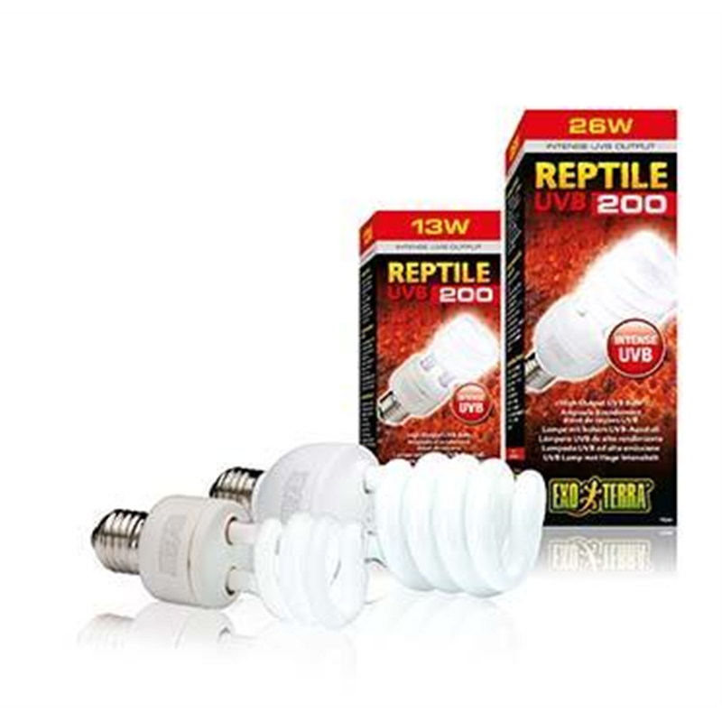 Exo Terra EX reptile uvb200 lampe 26W - 6,5x6,5x18cm