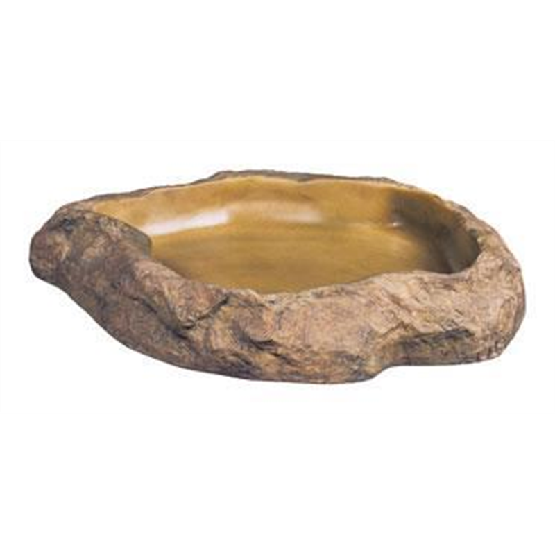 Exo Terra EX gamelle reptile M - 14x11x2,5cm brun