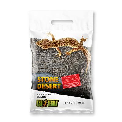 [LARO_33/PT3147] Exo Terra EX substrat stone desert bahariya black 5kg - 35x20x6cm noir