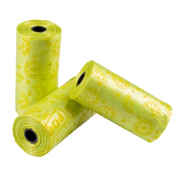 Duvoplus Sacs ramasse-crottes Spice lime 4x15st - 32x19cm citron vert