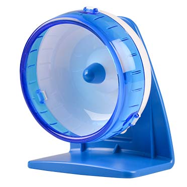 Duvoplus Roue d'activité silencieuse en plastique S - Ø12cm bleu