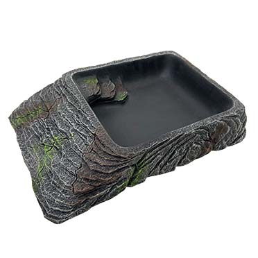 [LARO_239/471654] Terra Della Bol à eau Rock XXL - 30,9x21,5x6,3cm anthracite