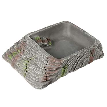Terra Della Bol à eau Rock XL - 22,4x18,5x4,8cm anthracite