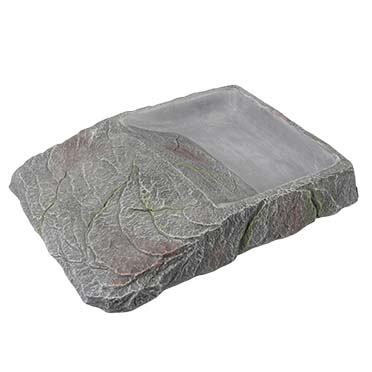 Terra Della Bol pour tortues Rock 29x4,5x22cm anthracite