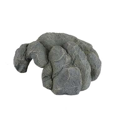 [LARO_236/478967] Terra Della Grotte pour reptiles S - 19x19x8,5cm anthracite