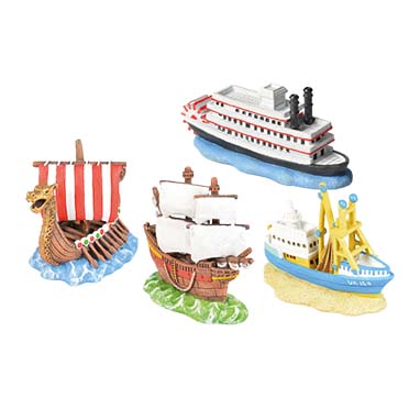 Aqua Della Bateaux 10x4x9cm - display couleurs mélangées