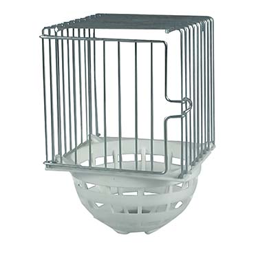 Duvoplus Nichoir metal avec plastique 10x11x16cm