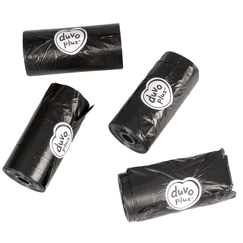 Duvoplus Sacs ramasse-crottes Classic 4x20st - 32x19cm noir