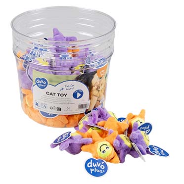 Duvoplus Étoile En Peluche Mix 60pcs = 1 tube violet/orange