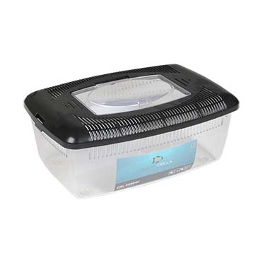 Aqua Della Pet Keeper box animaux Low L - 39x25x16,5cm noir