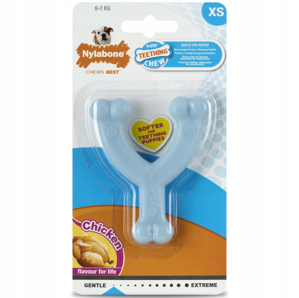 PUPPY DENTAL WISHBONE XS CHICKEN BLUE