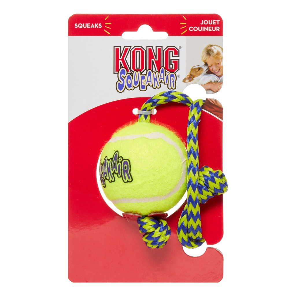 BALLE SQUEAKAIR AVEC CORDE M