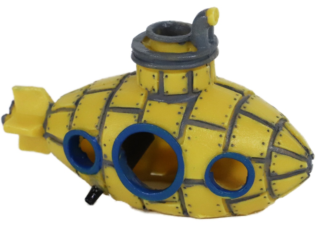 SOUS-MARIN ORNEMENT JAUNE BULLE 13,5 CM