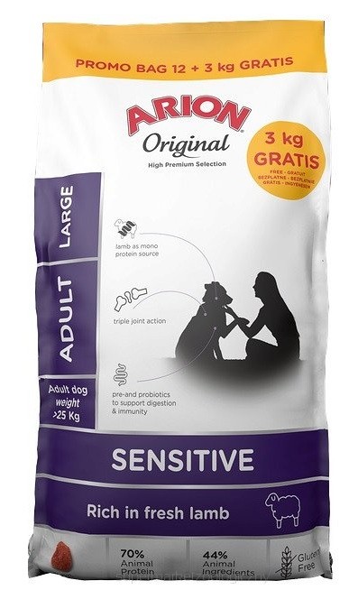 ARION ORIGINAL SENSITIVE LARGE 12+3Kg