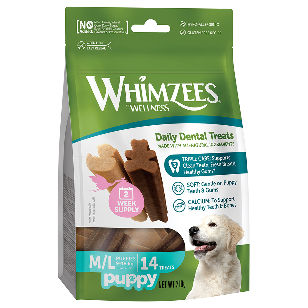 Whimzee Snack Chiot M/L WK 14ct - 6/CS