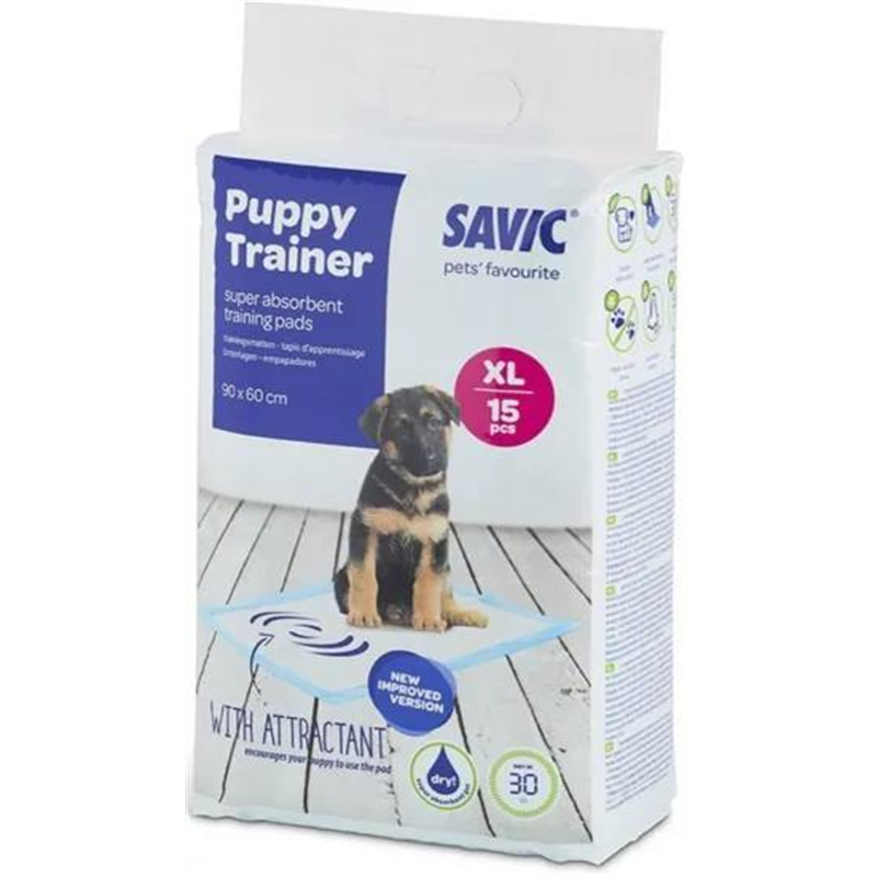 3522 PUPPY TRAINER PADS XLARGE 15pc 90*60CM