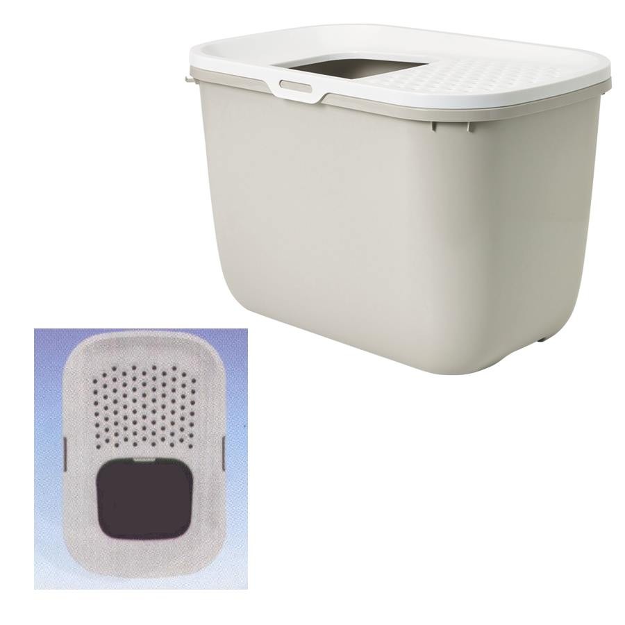 [GRIZ_404258020] A2018 HOP IN TOILETTE  58.5*39*39.5CM café/blanc