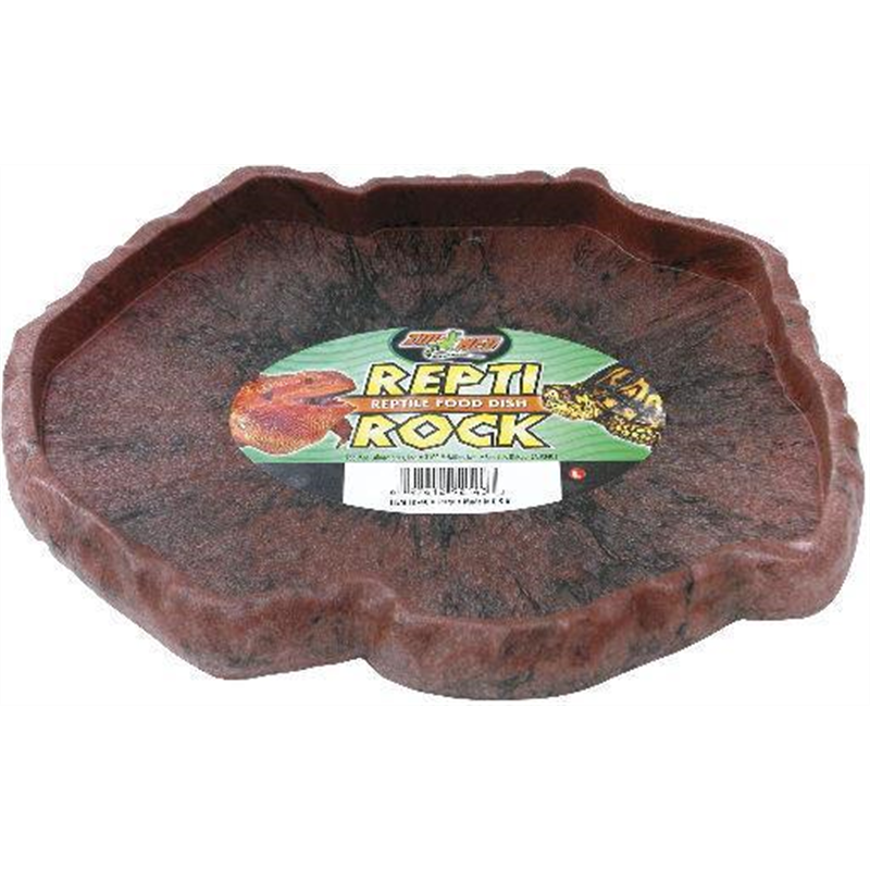 [GRIZ_745102000] FD30E REPTI ROCK FOOD DISH MED.18.4*15*2.2cm