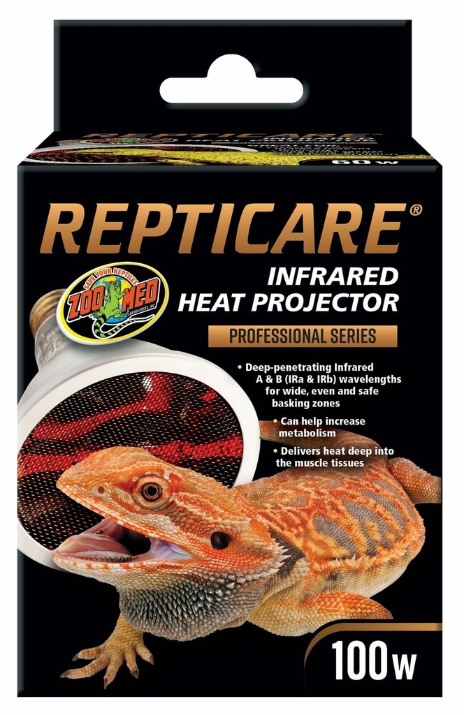 REPTICARE INFRARED HEAT PROJECTOR 60W ZOO MED DH-60E
