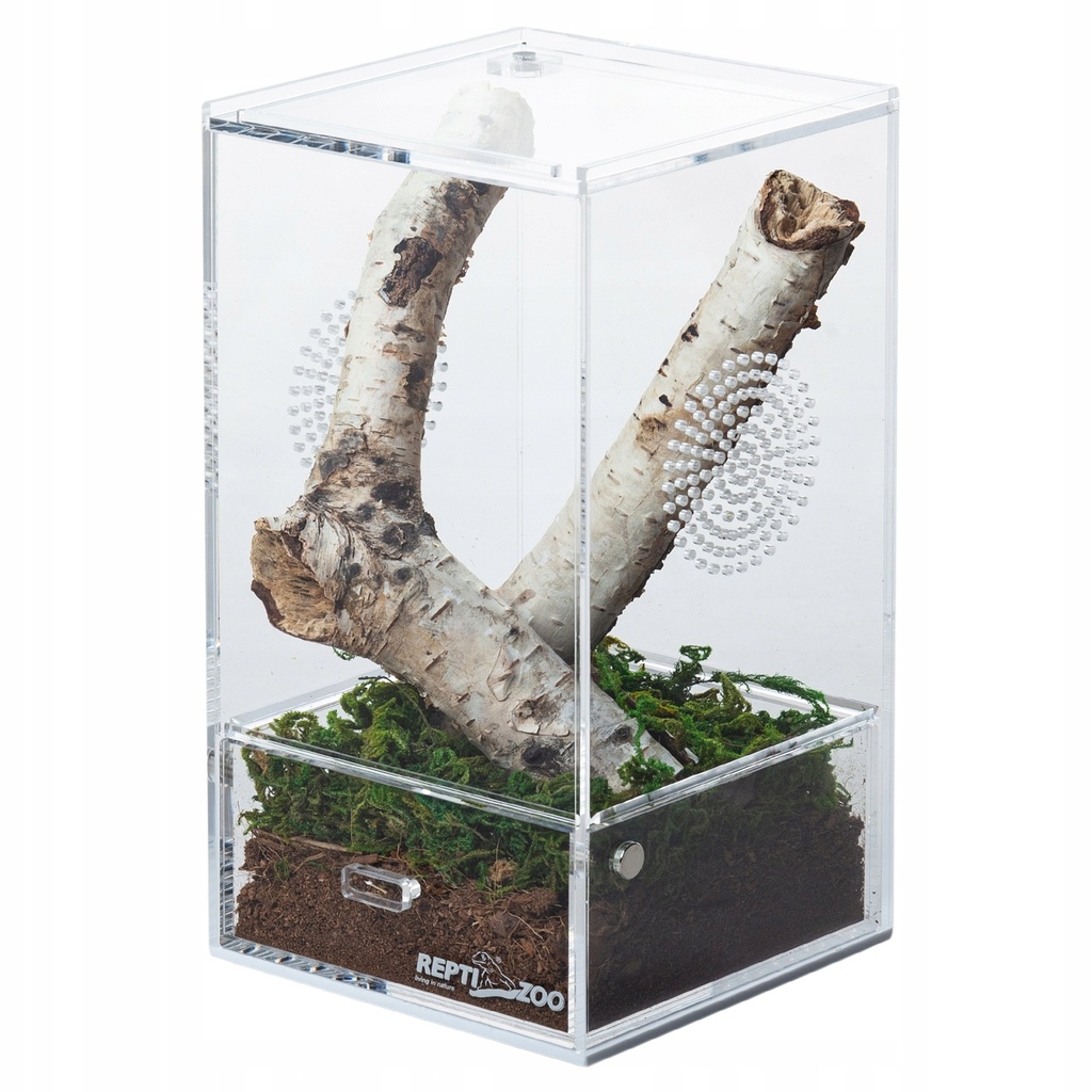 BOITE INSECTES ACRYLIQUE 10.2x10.2x20.3cm REPTIZOO