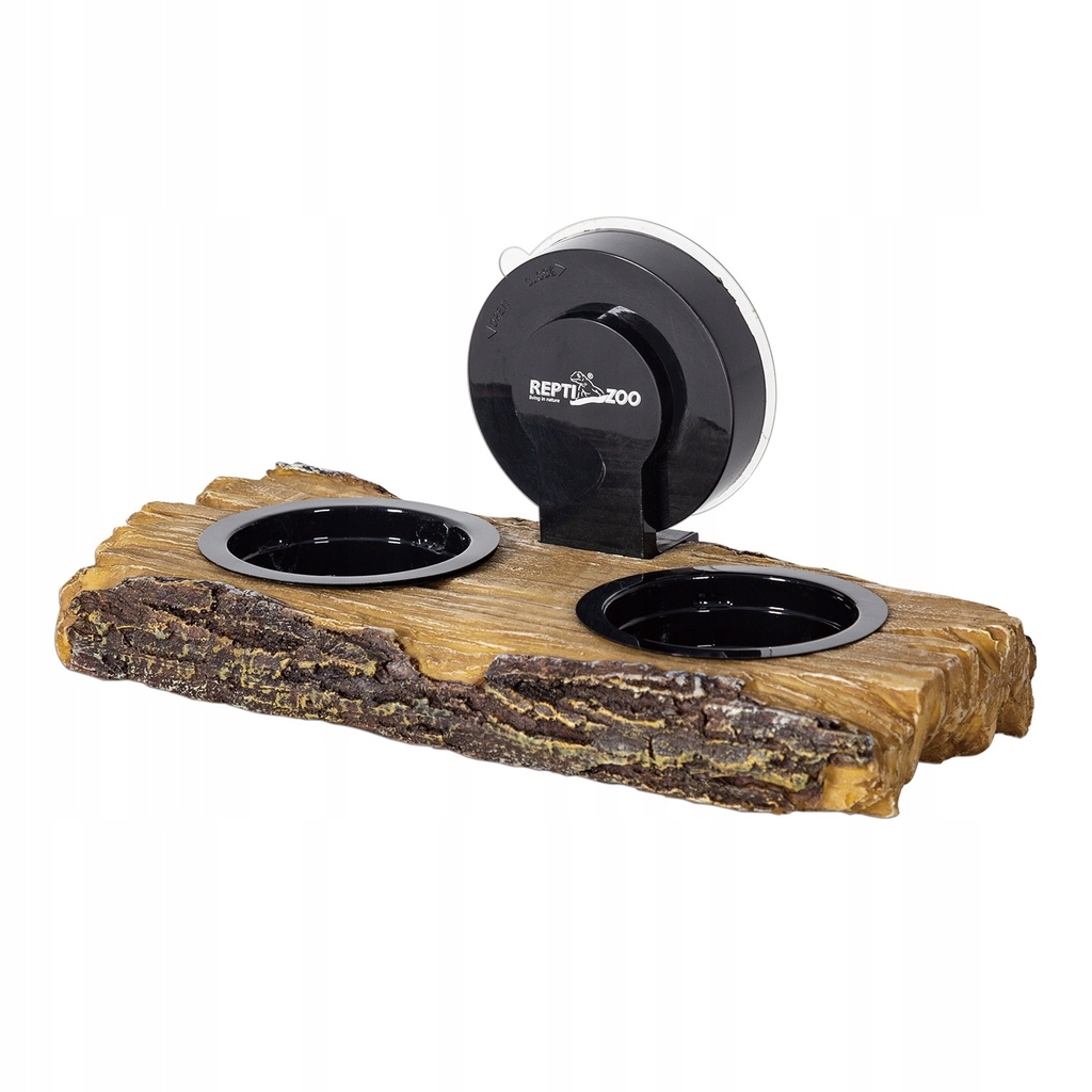 [HADE_RZTB09] MANGEOIRE DOUBLE 2 en 1 ou  RAMPE TORTUES  AVEC VENTOUSES 20x9.5x3cm