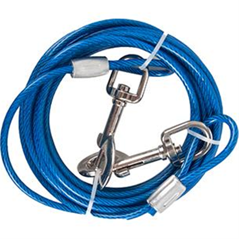 [FLAM_506973] CABLE DE NICHE PLASTIFIEE BLANC 5M 6MM
