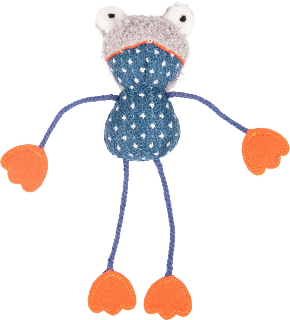 JCHAT FLOERA GRENOUILLE BLEU 20CM