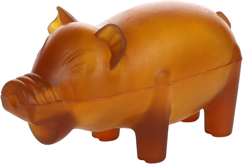 JCHIEN CAOUTCHOUC RUBBA COCHON BRUN 7,5x16,5x9CM