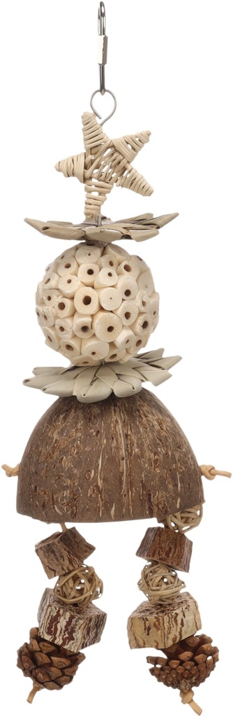 JOUET POUR PERRUCHES GERI BRUN 32CM