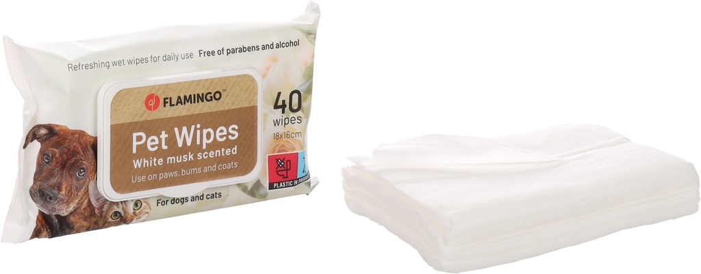 LINGETTES UNIVERSELLES REINI MUSC BLANC 40PCS 18x16CM DISPLAY