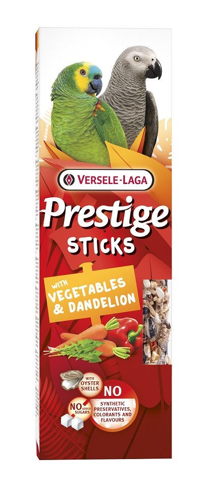 [VERS_422360] Sticks Perroquets avec Légumes & Pissenlit - 2 pièces - 140g