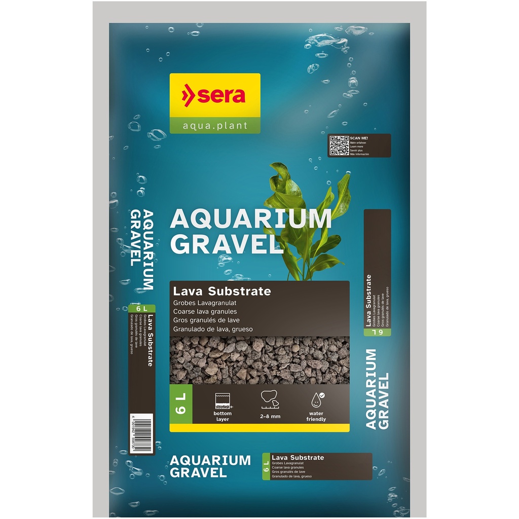 sera Aquarium Gravel Lava Substrate 6 L
