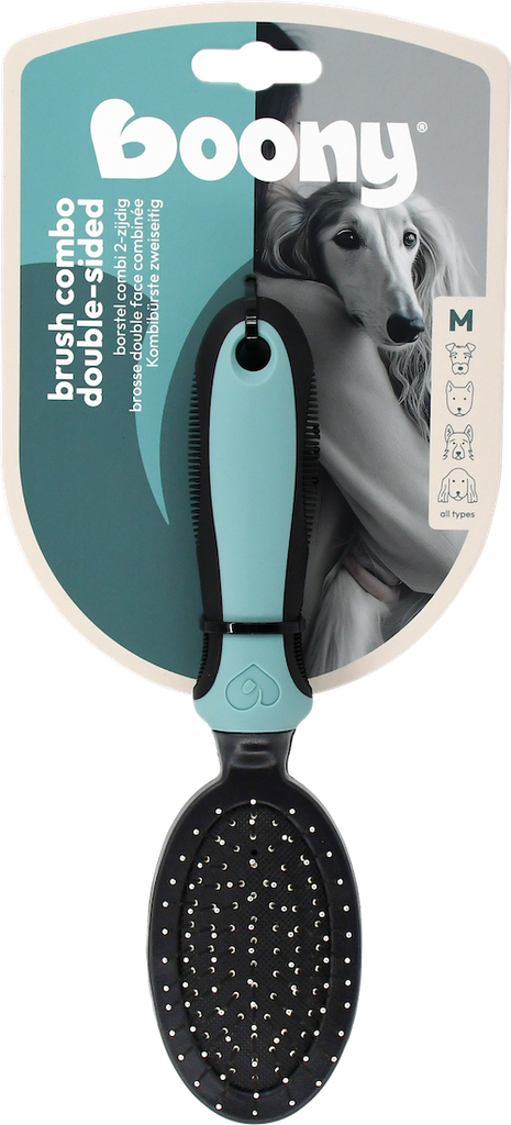 BRUSH DOG COMBI 2 FACES MEDIUM