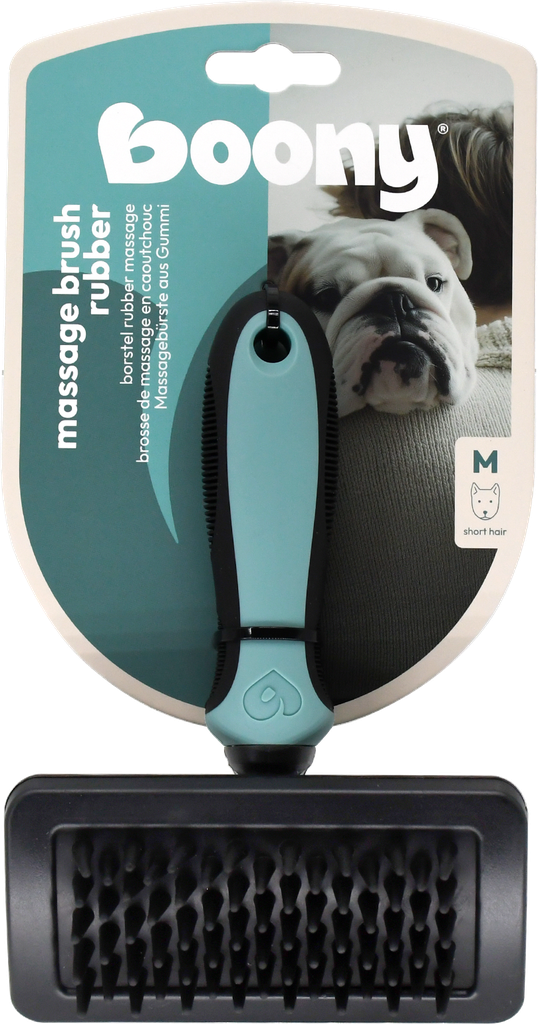 BROSSE DE MASSAGE POUR CHIEN CAOUTCHOUC MÉDIUM