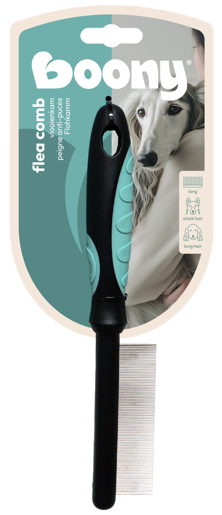 CHIEN EN PEIGNE DE PUCES LONGUES DENTS