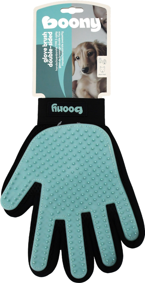 BROSSE À GANTS POUR CHIEN TPR 2 FACES