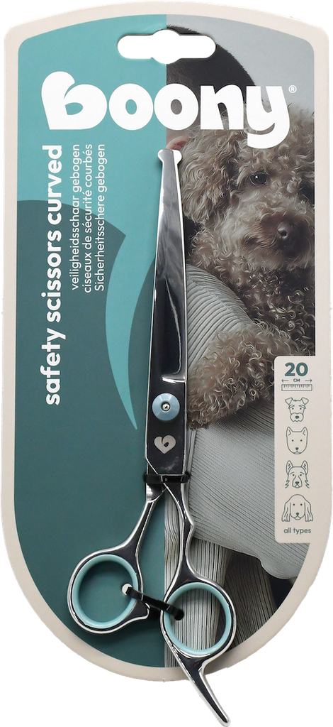CISEAUX DE SÉCURITÉ COURBÉS POUR CHIENS 20 CM