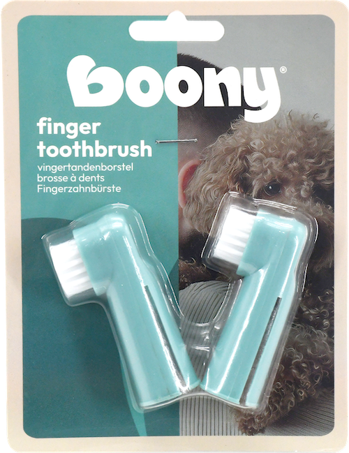 BROSSE À DENTS FINGER DOG CARD A 2 PIÈCES
