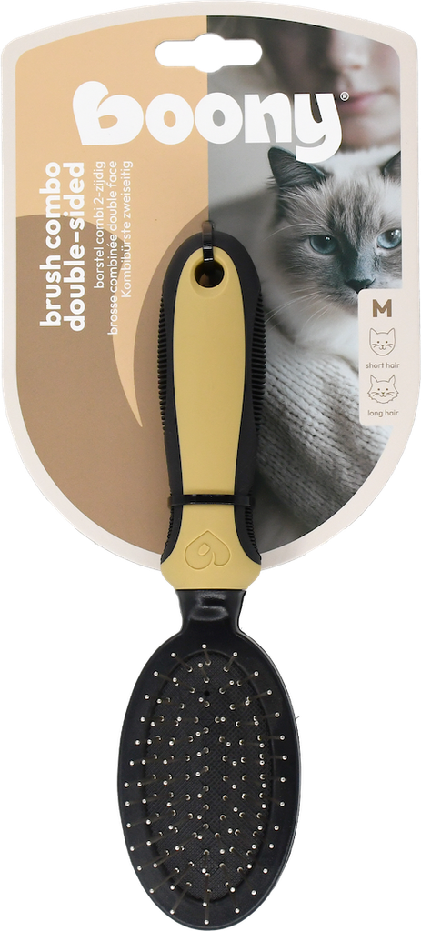 BRUSH CAT COMBI 2 FACES MEDIUM