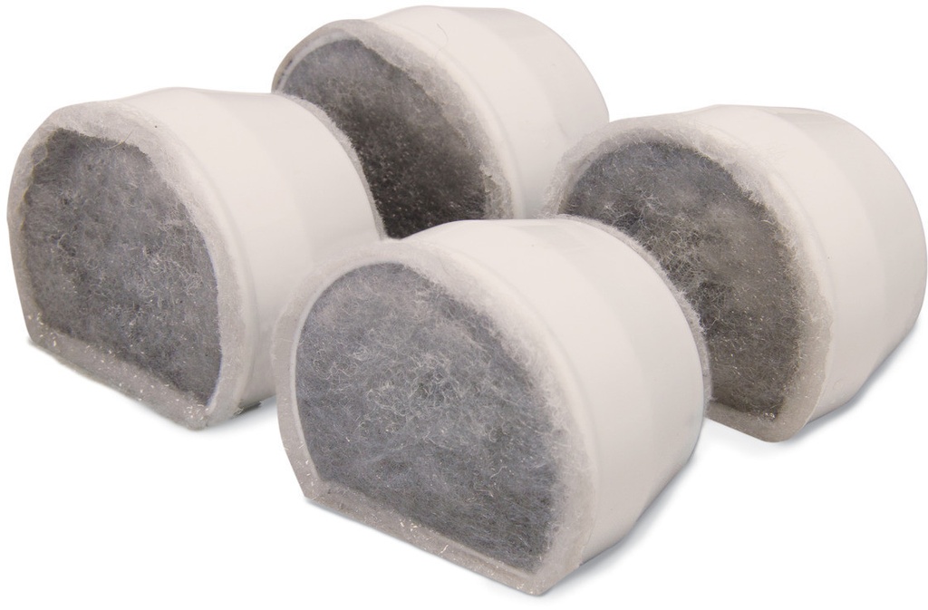 FILTRE À CHARBON POUR FONTAINES D’EAU POTABLE : 4 PIÈCES