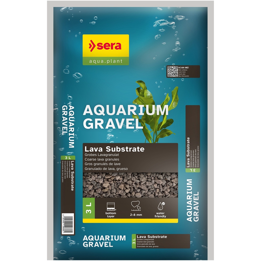 sera Aquarium Gravel Lava Substrate 3 L
