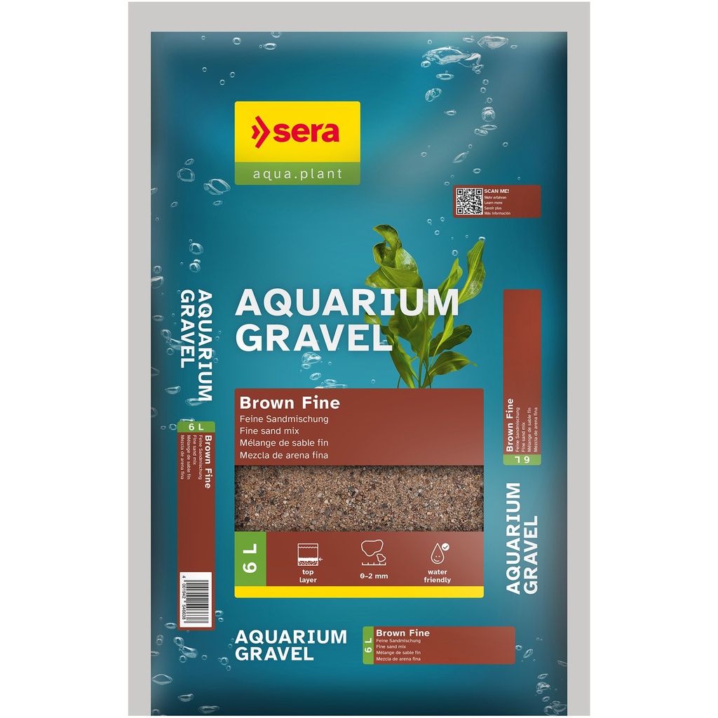 sera Aquarium Gravel Brown Fine 6 L 