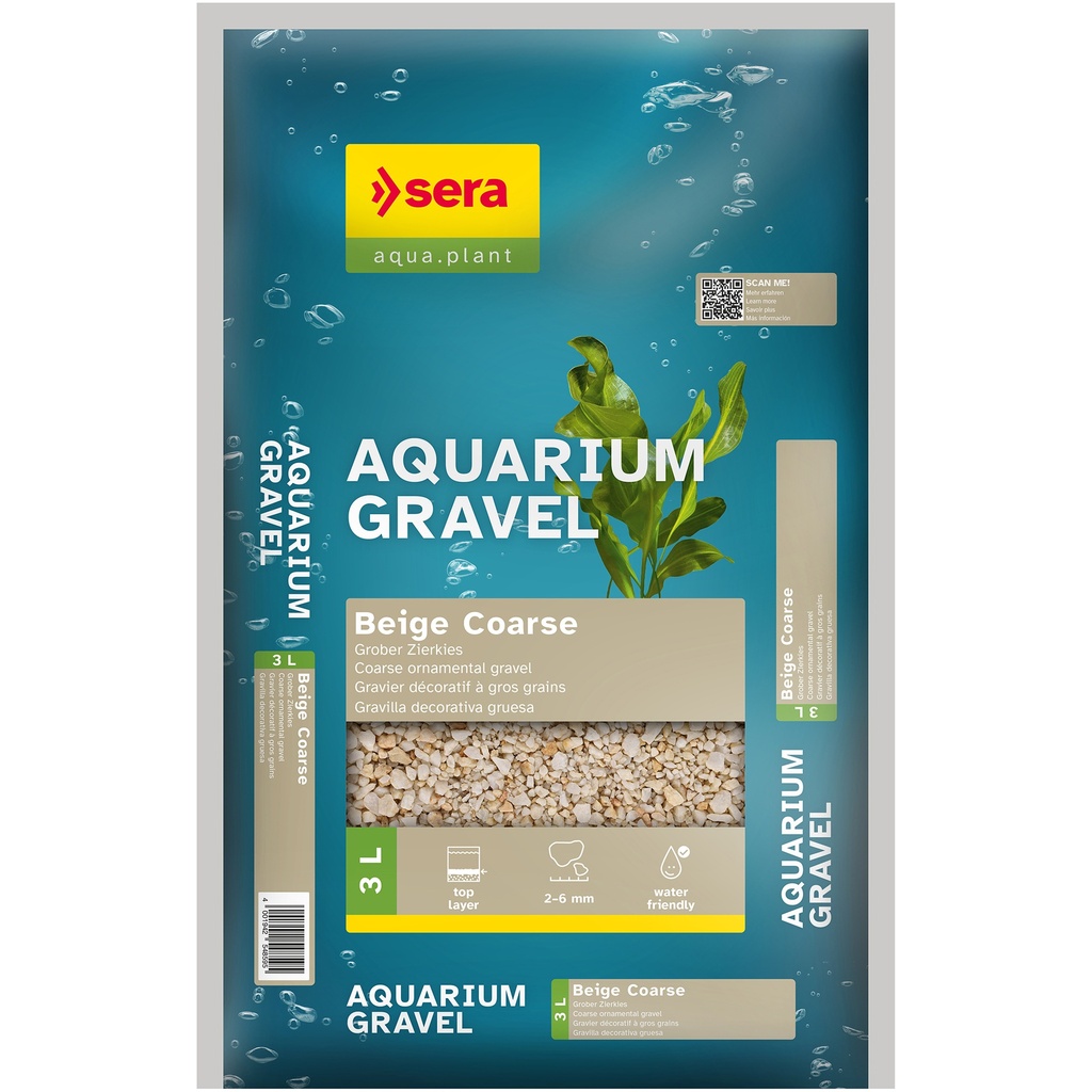 [SERA_32223_48223] sera Aquarium Gravel Beige Coarse 3 L 
