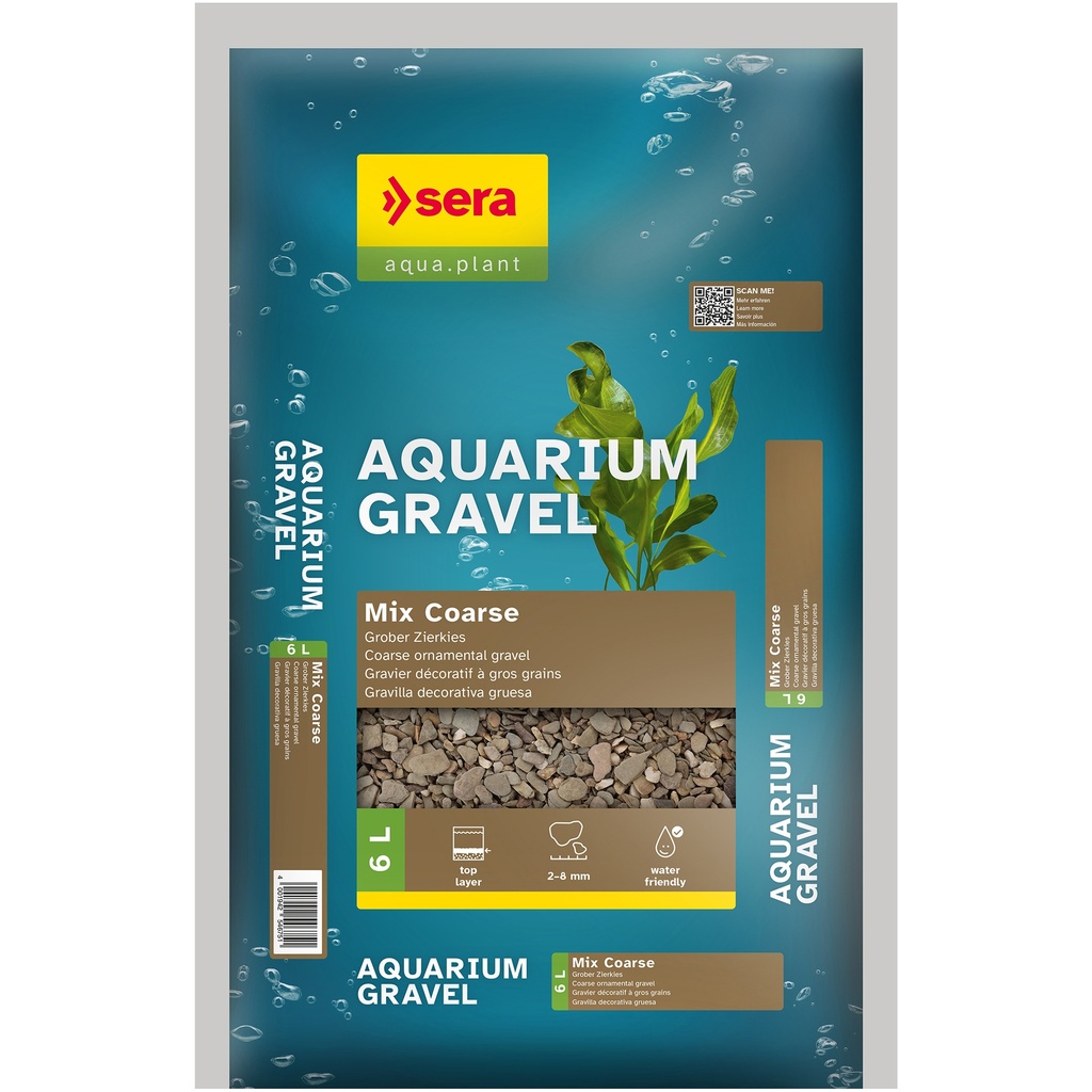 [SERA_32855_48232] sera Aquarium Gravel Mix Coarse 6 L 